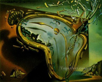  Surrealist Oil Painting - Melting Watch Surrealist